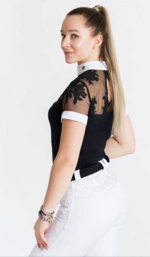 Equestrian-Show-Shirt-Black-LUCY-Riding-top-Design-by-Dalia