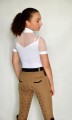 Equestrian-Women's-Show-Shirt-White-short-sleeved-LEXI-Design-by-Dalia