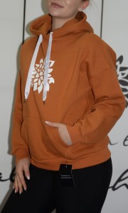 Light Brown Hooded Riding Sweatshirt M